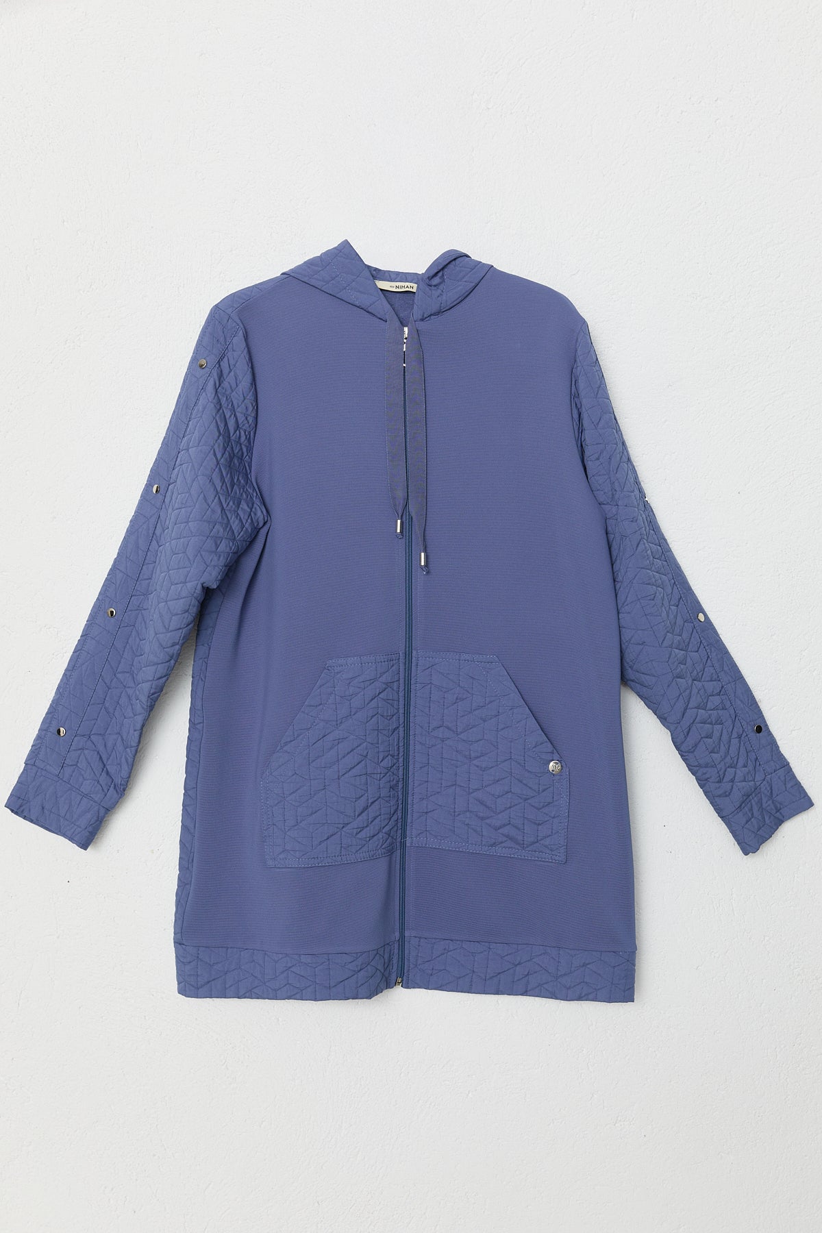 Quilted Mixed Trousers Ready-to-Wear Set - Indigo