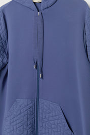 Quilted Mixed Trousers Ready-to-Wear Set - Indigo
