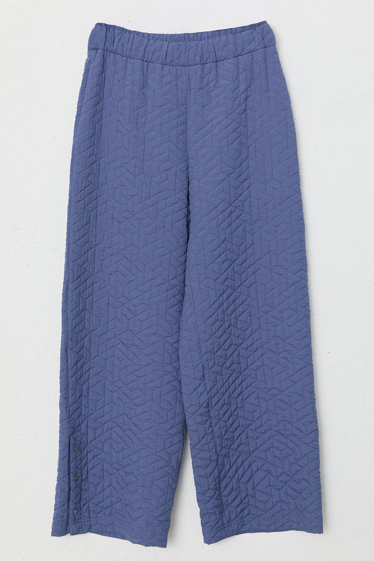 Quilted Mixed Trousers Ready-to-Wear Set - Indigo