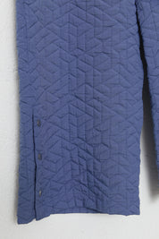 Quilted Mixed Trousers Ready-to-Wear Set - Indigo