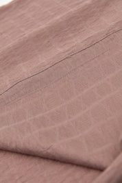 Square Pattern Style Scarf - Dark Brown