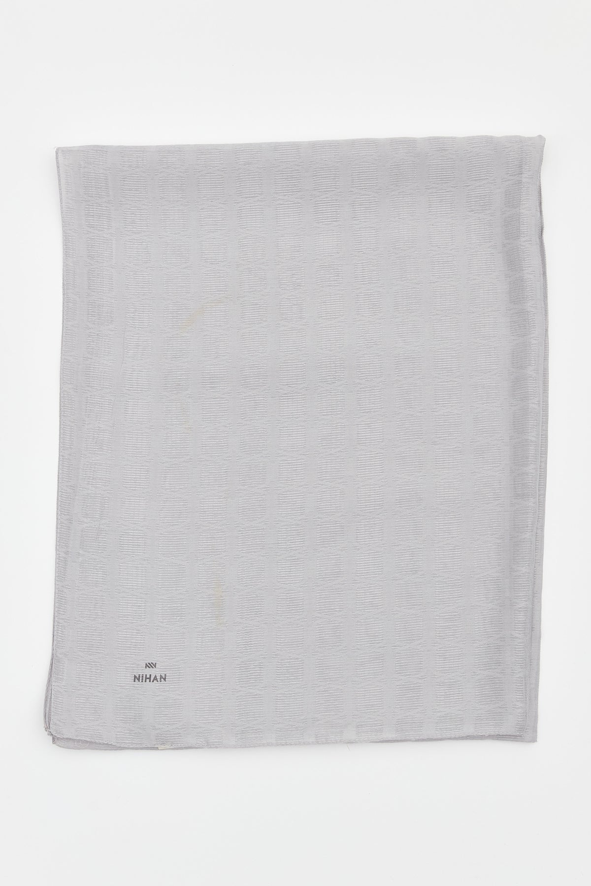Square Pattern Style Scarf - Gray
