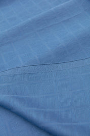 Square Pattern Style Scarf - Indigo