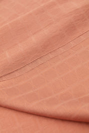 Square Pattern Style Shawl - Terracotta