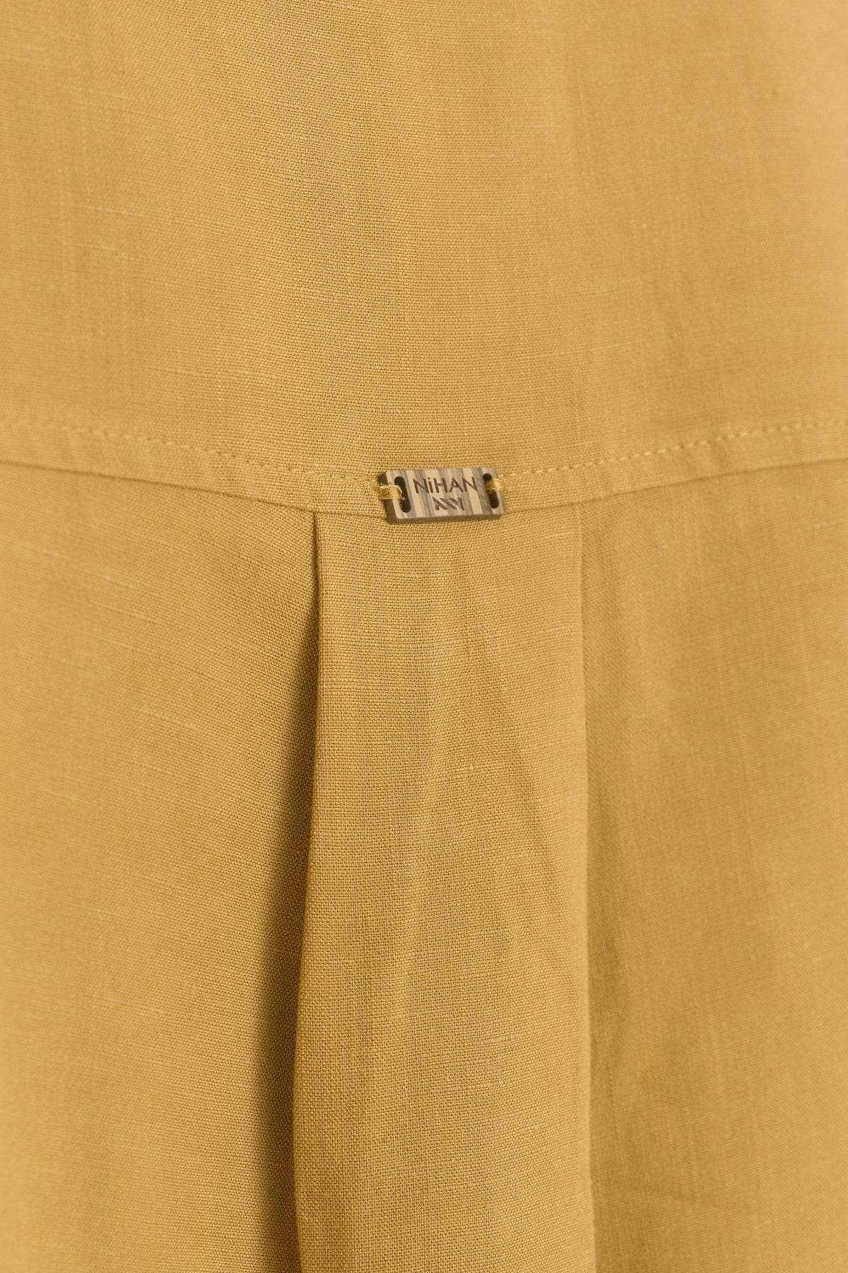 Linen Crop Shirt - Acid Wash