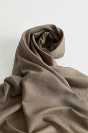 Linen-Effect Natural Lyocell Scarf - Dark Mink