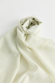 Linen Effect Natural Lyocell Scarf - Moss Green