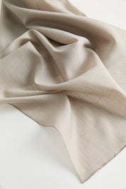 Linen-Effect Natural Lyocell Scarf - Stone