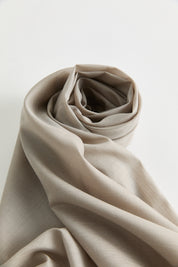 Linen-Effect Natural Lyocell Scarf - Stone