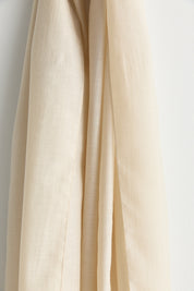 Linen-Effect Natural Lyocell Shawl - Beige