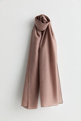 Linen Effect Natural Lyocell Shawl - Rose Pink