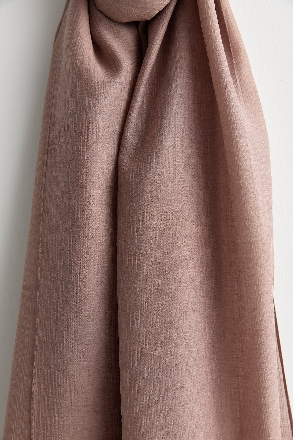 Linen Effect Natural Lyocell Shawl - Rose Pink