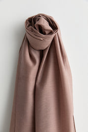 Linen Effect Natural Lyocell Shawl - Rose Pink