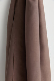 Linen-Effect Natural Lyocell Shawl - Coffee