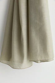 Linen-Effect Natural Lyocell Shawl - Thyme