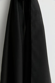 Linen Effect Natural Lyocell Shawl - Black