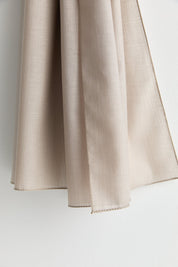 Linen-Look Natural Lyocell Shawl - Stone