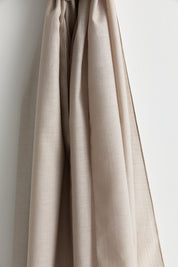 Linen-Look Natural Lyocell Shawl - Stone