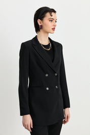 Kırlangıç Yaka Blazer Ceket - Siyah