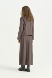 Kısa Süet Ceket - Kahve