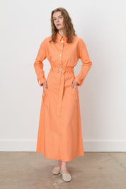 Fold-Sleeve Shirt Cotton Dress - Mango
