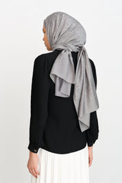 Pleated Sleeve Blouse - Black