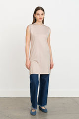 Sleeveless Cotton Undershirt - Stone