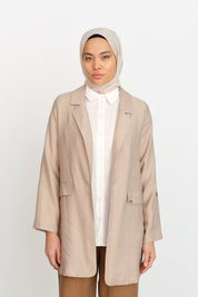 Kolu Ayarlanabilir Tencel Ceket - Kumsal
