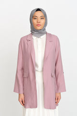 Tencel Jacket with Adjustable Sleeves - Lavender