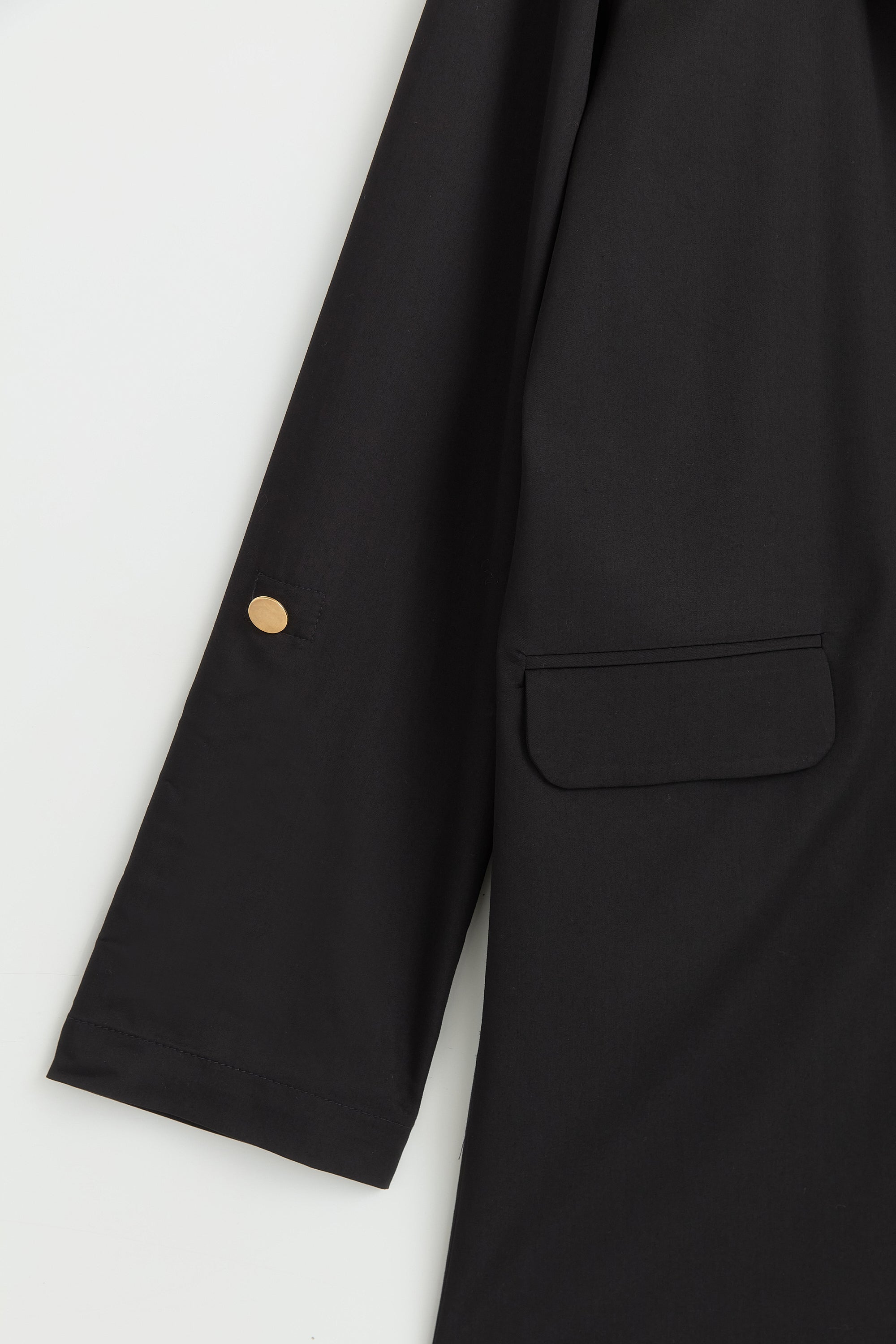 Kolu Katlanılabilir Blazer Viskon Ceket - Siyah
