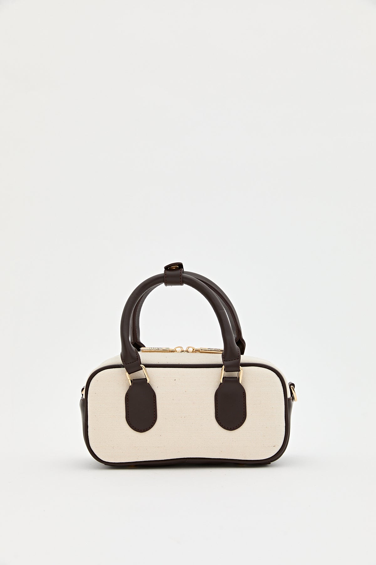 Contrast Crossbody Bag - Beige