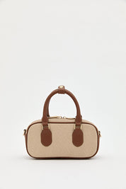 Contrast Crossbody Bag - Camel