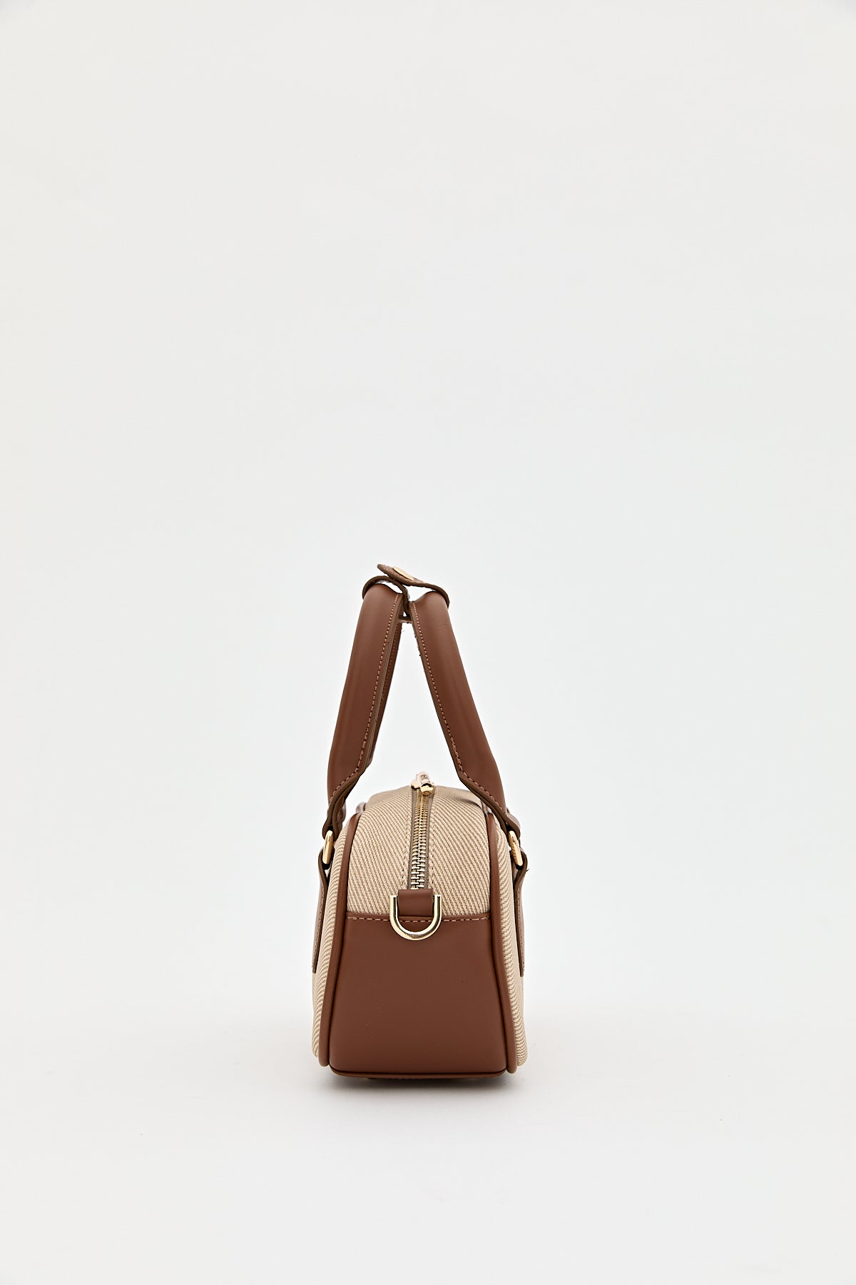 Contrast Crossbody Bag - Camel
