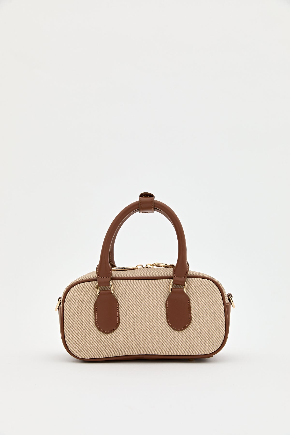 Contrast Crossbody Bag - Camel