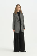 Kruvaze Blazer Ceket - Antrasit