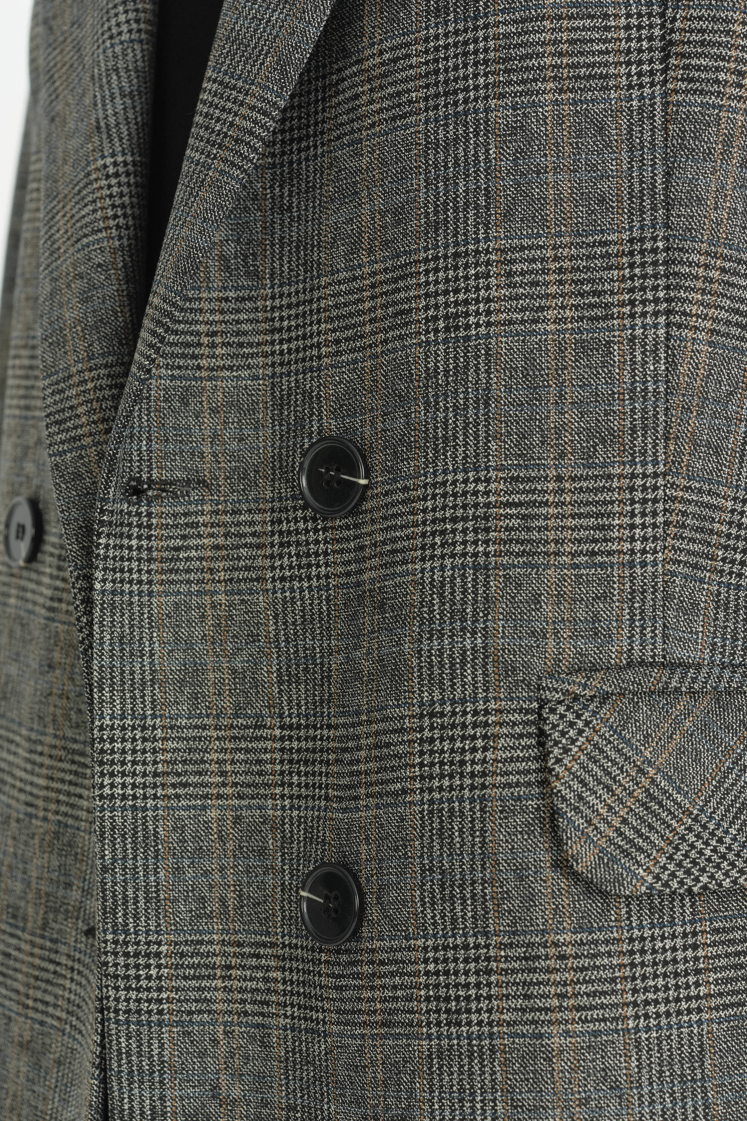 Kruvaze Blazer Ceket - Antrasit