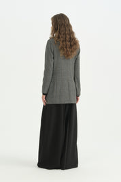 Kruvaze Blazer Ceket - Antrasit