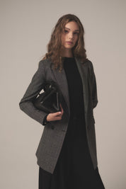 Kruvaze Blazer Ceket - Antrasit