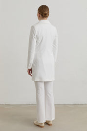 Kruvaze Blazer Basic Ceket - Ekru