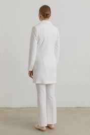 Kruvaze Blazer Ceket - Ekru