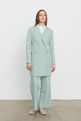 Double-Breasted Blazer Jacket - Aqua