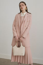 Kruvaze Kapama Blazer Ceket - Somon