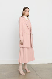 Kruvaze Kapama Blazer Ceket - Somon