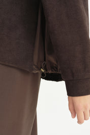 Kumaş Mixli Tarz Lyocell Sweat - Kahve
