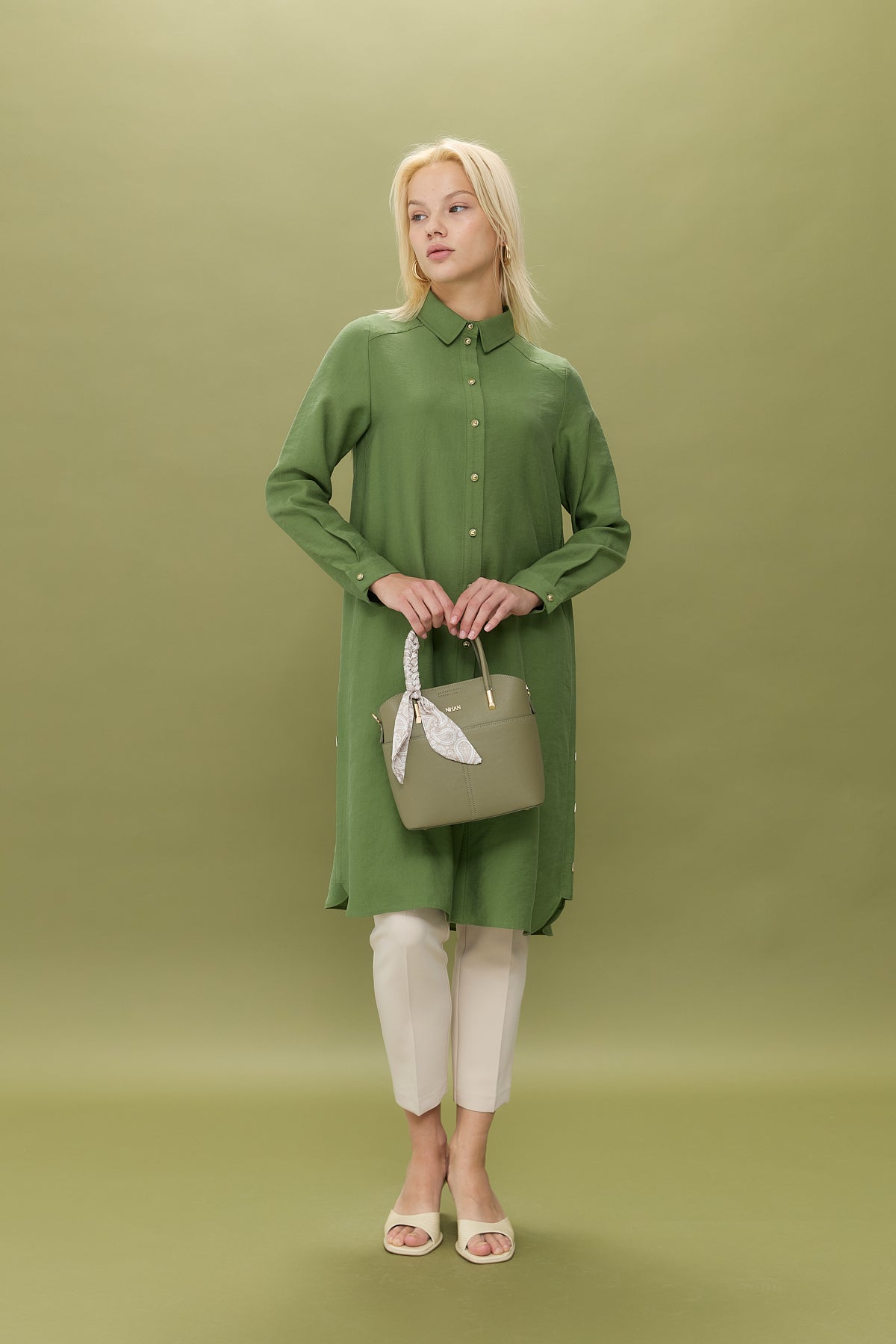 Tencel Tunic with Eyelet Detail - Amazon