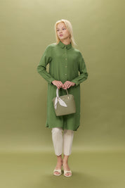 Tencel Tunic with Eyelet Detail - Amazon