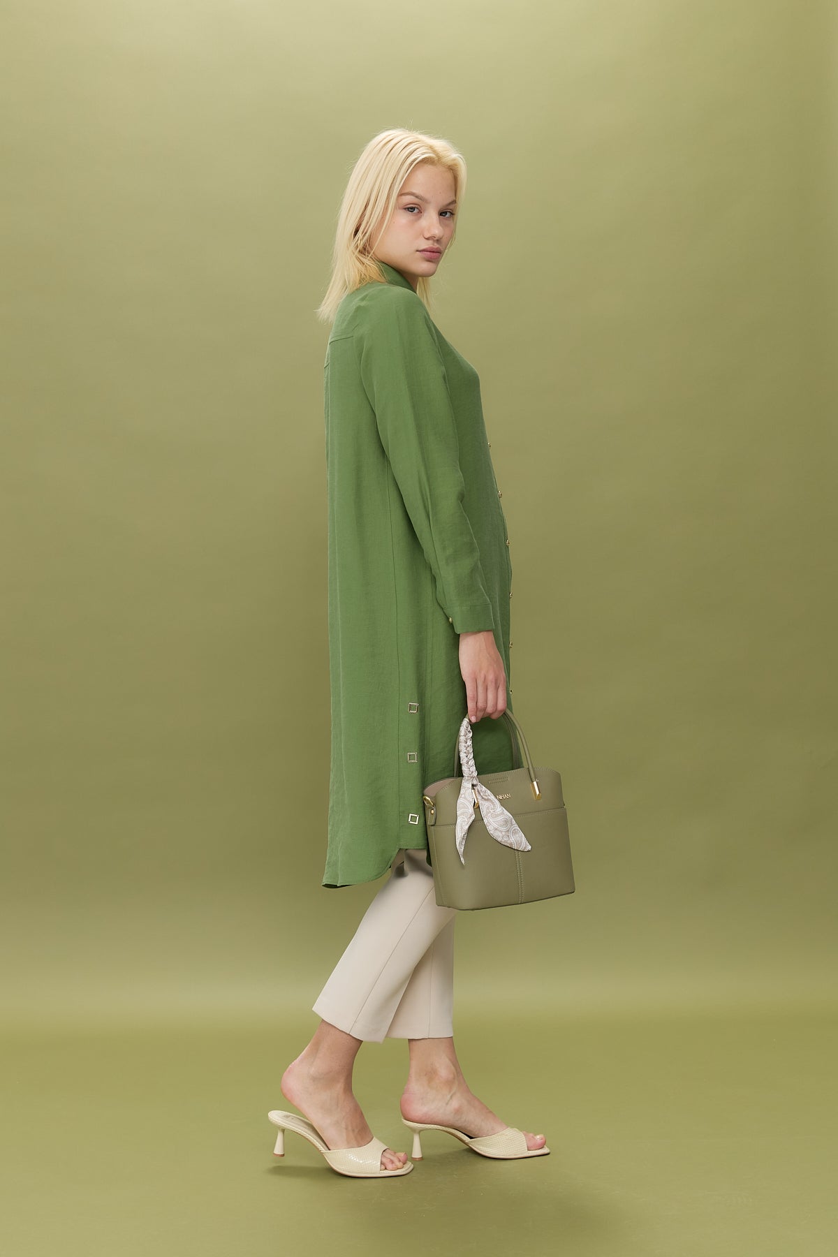 Tencel Tunic with Eyelet Detail - Amazon
