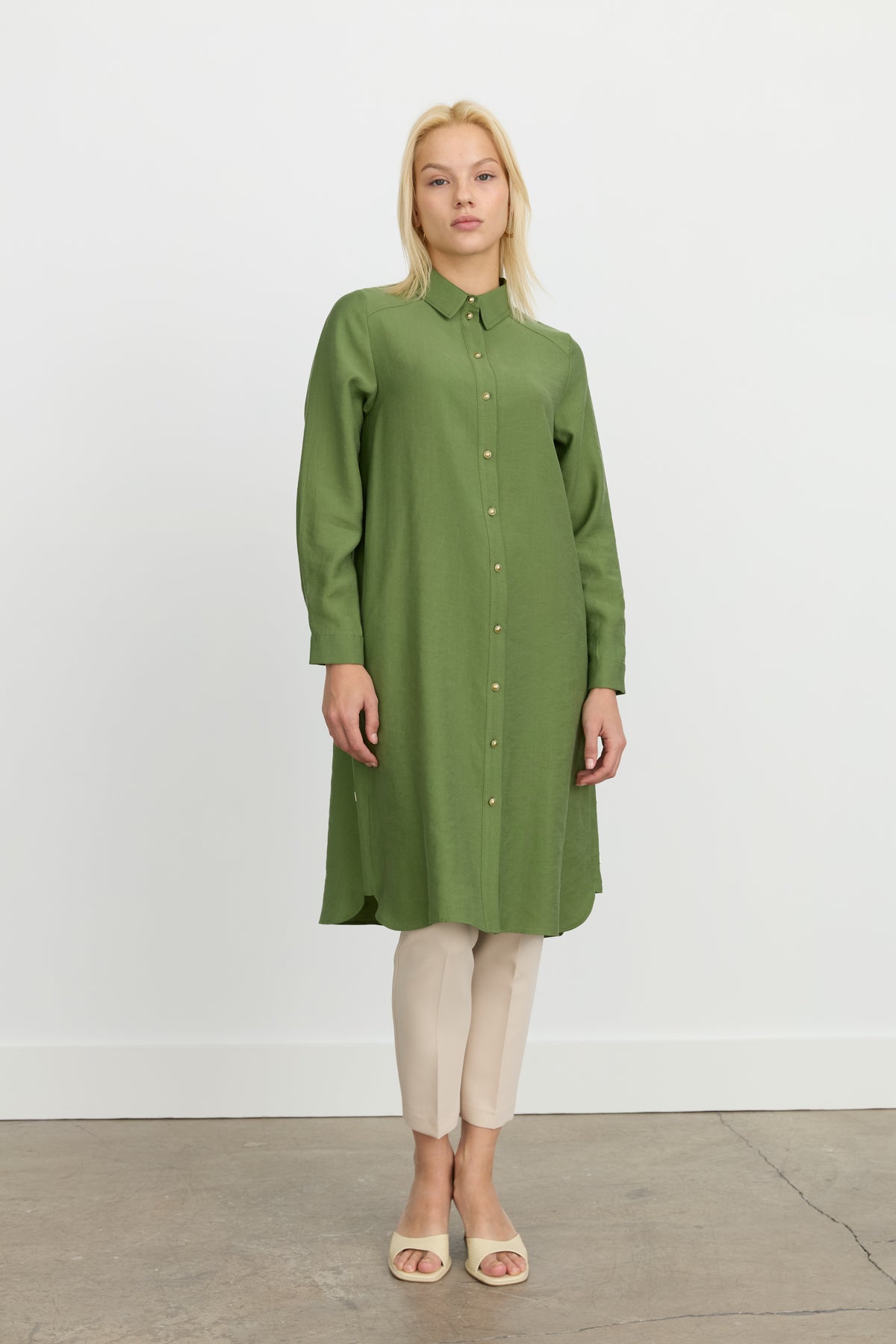 Tencel Tunic with Eyelet Detail - Amazon