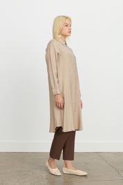 Kuşgözü Detaylı Tencel Tunik - Kumsal