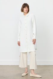 Eyelet Detail Tunic - Ecru